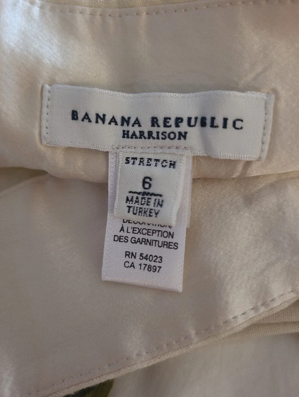 Banana Republic Womens Linen Blend Taylored Wide Leg Pants Sz 6 Quiet Luxery